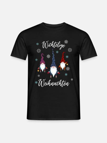 Weihnachtswichtel Wichtelige Weihnachten - Männer T-Shirt - Schwarz