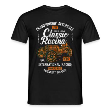 RACING CLASSIC - Racing Vintage Design Shirt - T-shirt homme - noir - Devant - AI Model Male 178 light (178cm)