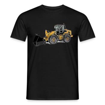 Radlader Groß Farbig wheel loader Schaufellader - Männer T-Shirt - Schwarz - Vorne - AI Model Male 178 light (178cm)