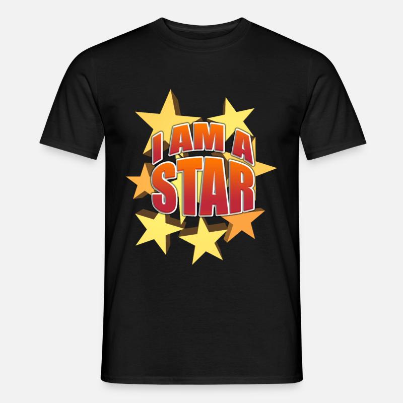 Ich bin ein Star - Männer T-Shirt - Schwarz