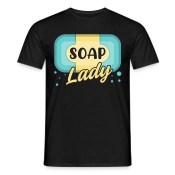 Homemade Soap House-Wife Hobby Crafting - Men's T-Shirt - black - Front - AI Model Male 178 light (178cm)