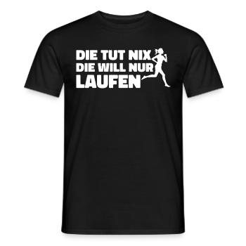 Runner Sport Running Gift - Men's T-Shirt - black - Front - AI Model Male 178 light (178cm)