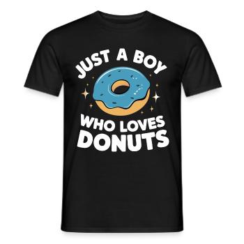 Donut Donuts Candy Bagel - Men's T-Shirt - black - Front - AI Model Male 178 light (178cm)