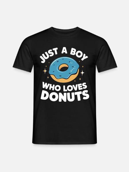 Donut Donuts Candy Bagel - Men's T-Shirt - black