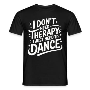 Dansant Danseurs Dansant - T-shirt homme - noir - Devant - AI Model Male 178 light (178cm)
