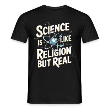 Atheismus Atheist Anti-Religion Agnostiker - Männer T-Shirt - Schwarz - Vorne - AI Model Male 178 light (178cm)