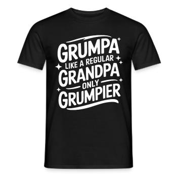 Papy Grand-père Famille Fête des pères - T-shirt homme - noir - Devant - AI Model Male 178 light (178cm)