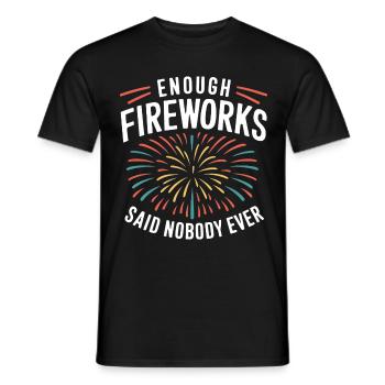 Pyrotechniker Feuerwerk Pyrotechnik - Männer T-Shirt - Schwarz - Vorne - AI Model Male 178 light (178cm)
