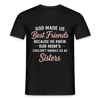 Best Friend Forever Friendship Bestie BFF Squad - T-shirt homme - noir - Devant - AI Model Male 178 light (178cm)