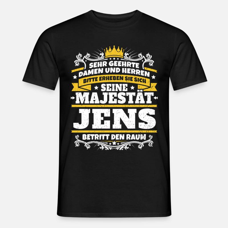 Sa Majesté Jens - T-shirt homme - noir