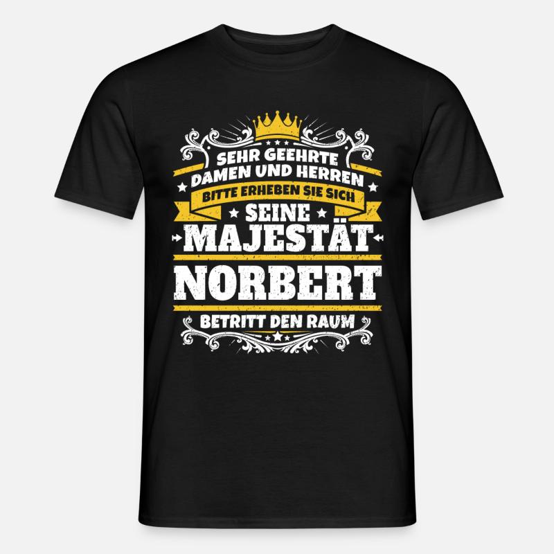 Sa Majesté Norbert - T-shirt homme - noir