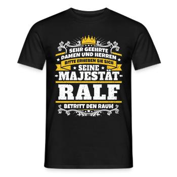 Sa Majesté Ralf - T-shirt homme - noir - Devant - AI Model Male 178 light (178cm)