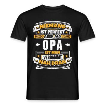 Lustiger Opa Spruch - Männer T-Shirt - Schwarz - Vorne - AI Model Male 178 light (178cm)