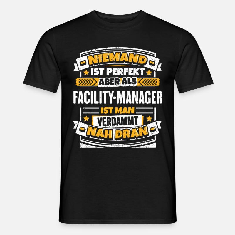 Lustiger Spruch Facility-Manager - Männer T-Shirt - Schwarz