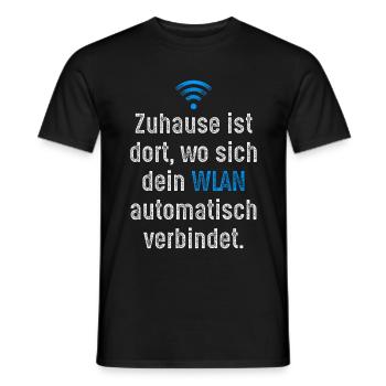 WLAN Spruch - Männer T-Shirt - Schwarz - Vorne - AI Model Male 178 light (178cm)