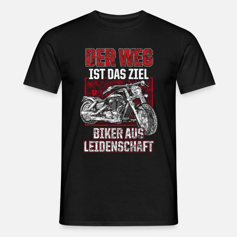 Biker aus leidenschaft - Männer T-Shirt - Schwarz