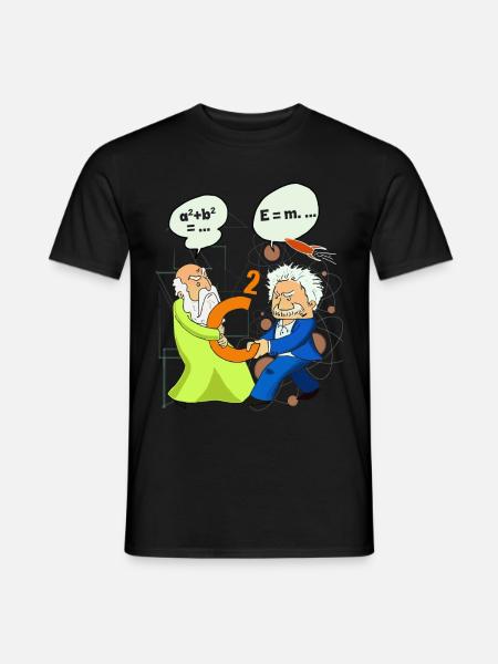 Math and Science shirt - Men's T-Shirt - black
