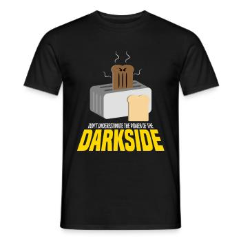 Darkside wars clone warrior toaster fun funny xmas - Men's T-Shirt - black - Front - AI Model Male 178 light (178cm)