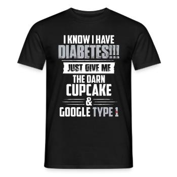 I know I have diabetes - Männer T-Shirt - Schwarz - Vorne - AI Model Male 178 light (178cm)
