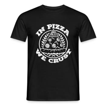 Dans Pizza We Crust - T-shirt homme - noir - Devant - AI Model Male 178 light (178cm)