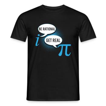Pi Day Soyez rationnel Obtenez Real Shirt - T-shirt homme - noir - Devant - AI Model Male 178 light (178cm)
