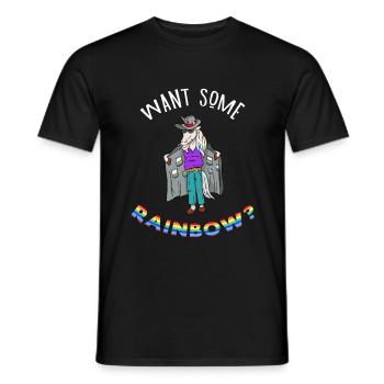 UniCorn Unicorn Dealer Drugs Gras M coka deal new - Men's T-Shirt - black - Front - AI Model Male 178 light (178cm)