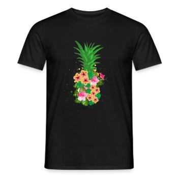 Ananas - Männer T-Shirt - Schwarz - Vorne - AI Model Male 178 light (178cm)
