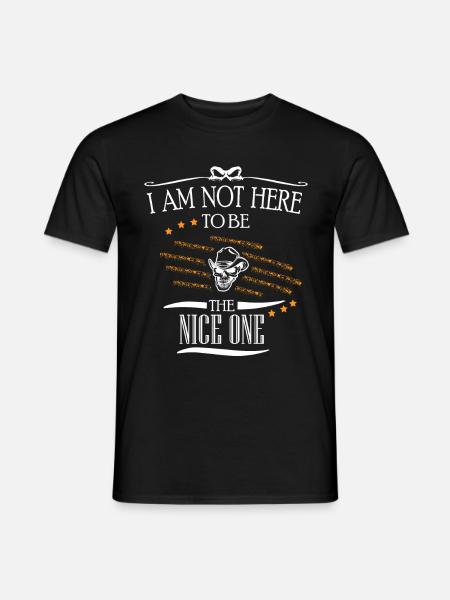 nicht nett böse gemein fies genervt unredlich - Männer T-Shirt - Schwarz