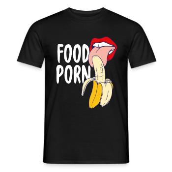 Alimentaire de cadeau de banane - T-shirt homme - noir - Devant - AI Model Male 178 light (178cm)