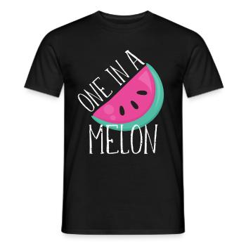 Un dans un melon - T-shirt homme - noir - Devant - AI Model Male 178 light (178cm)