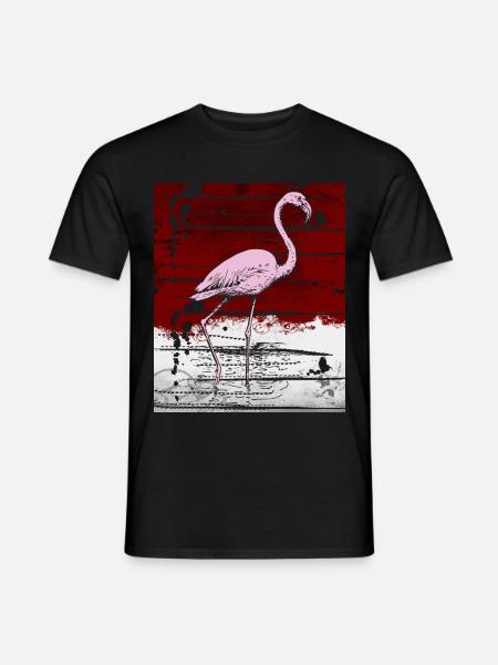 Flamant rose - T-shirt homme - noir