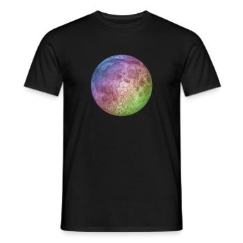 Vollmond - Männer T-Shirt - Schwarz - Vorne - AI Model Male 178 light (178cm)