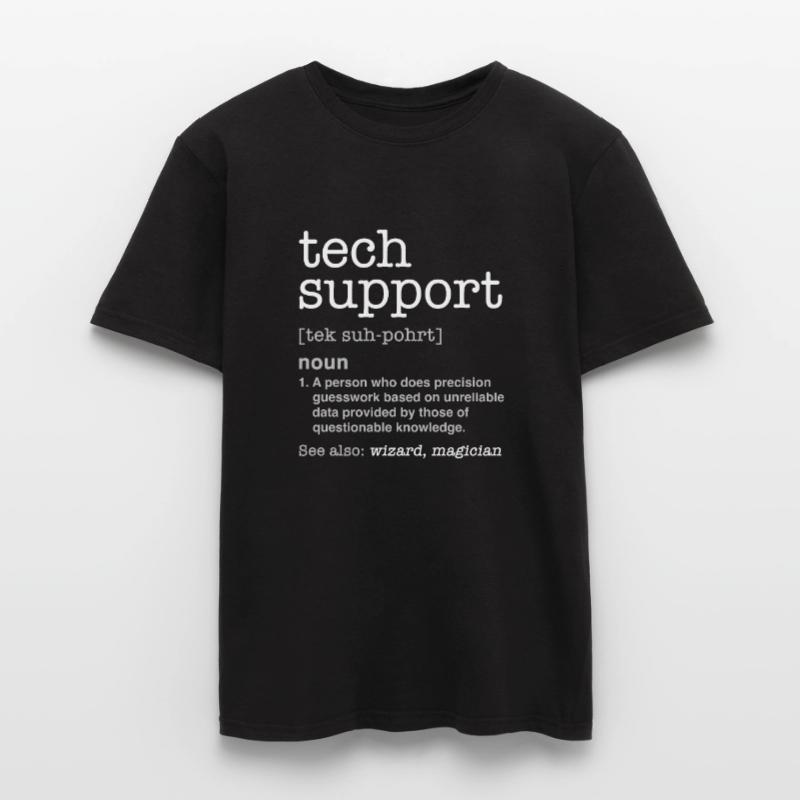 TECH SUPPORT - Nerd programmeur cadeau drôle T-shirt homme