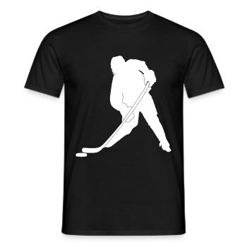 Cadeau cool sport de hockey sur glace - T-shirt homme - noir - Devant - AI Model Male 178 light (178cm)