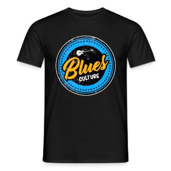 Blues guitare guitariste instrument de musique - T-shirt homme - noir - Devant - AI Model Male 178 light (178cm)