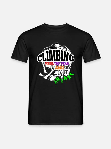 Rock Climbing Inspiration - Men's T-Shirt - black