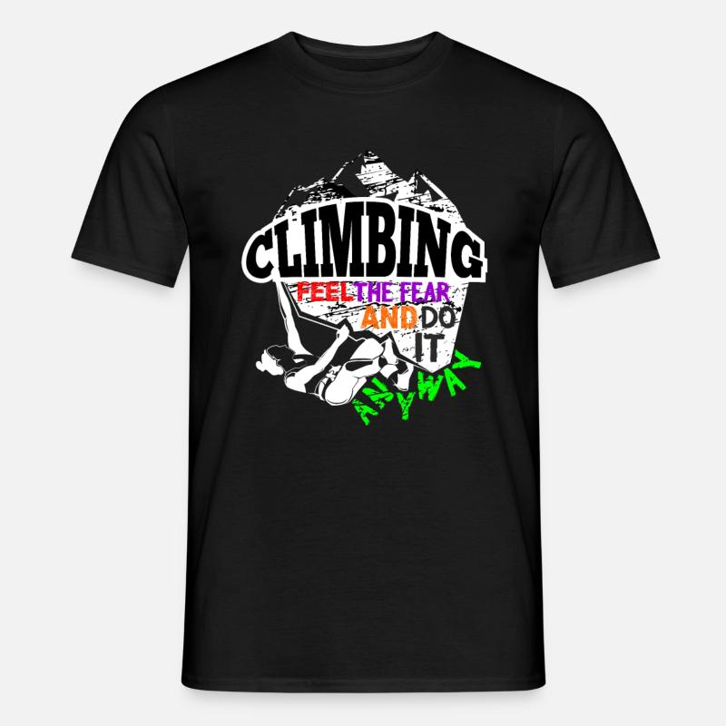 Klettern Inspiration - Männer T-Shirt - Schwarz