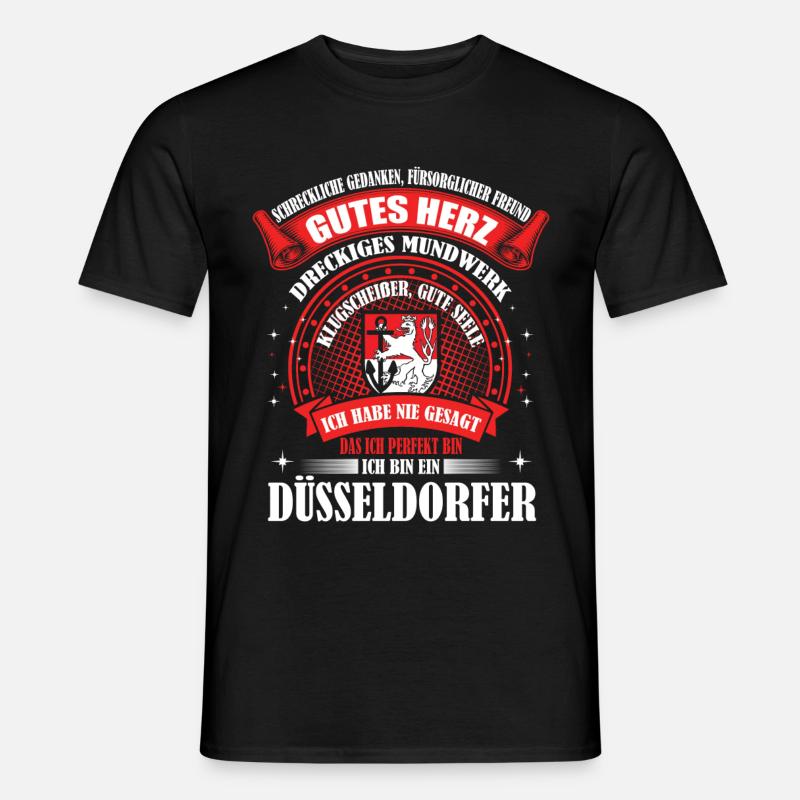 Düsseldorf Düsseldorfer Geschenk - Männer T-Shirt - Schwarz