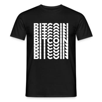 BITCOIN - Men's T-Shirt - black - Front - AI Model Male 178 light (178cm)