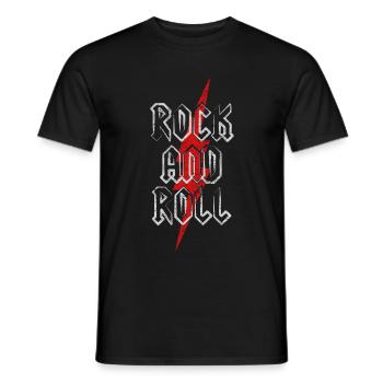 Rock And Roll Rock'N'Roll Heavy Metal Rocker - Männer T-Shirt - Schwarz - Vorne - AI Model Male 178 light (178cm)
