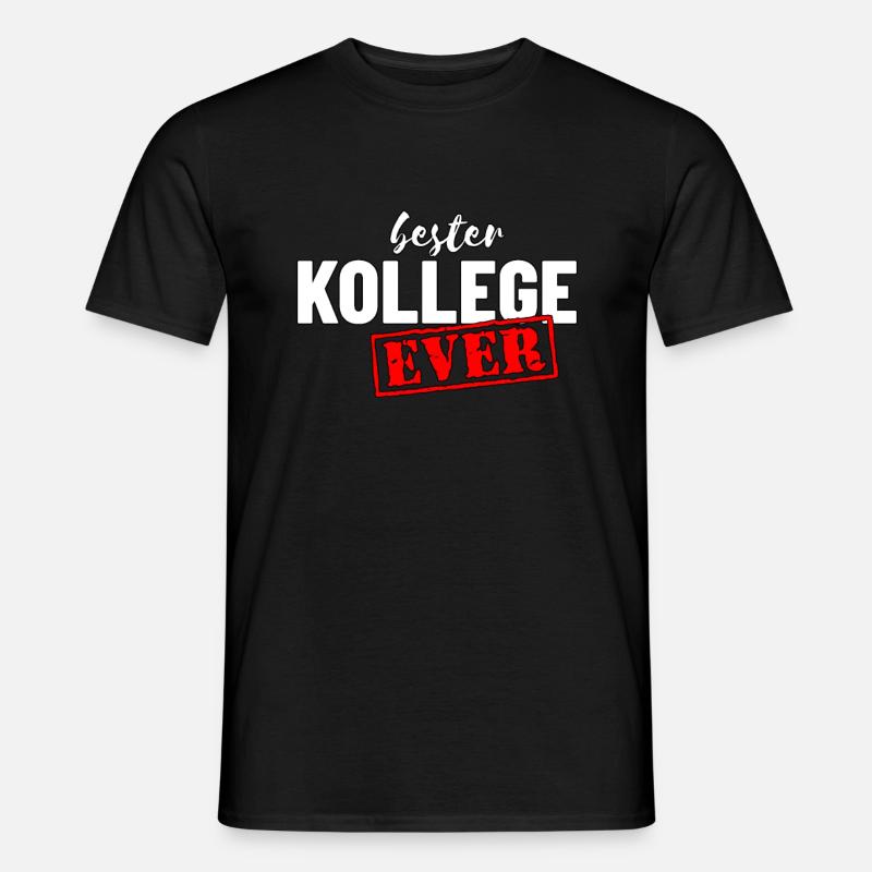 bester Kollege ever - Männer T-Shirt - Schwarz