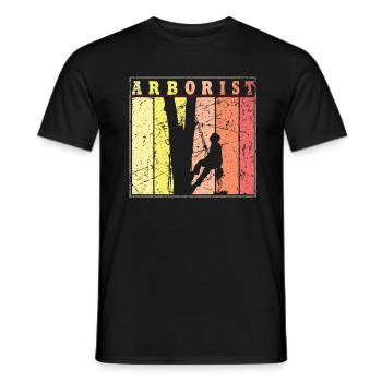 Arborist Geschenk Baumpfleger Baumpflege - Männer T-Shirt - Schwarz - Vorne - AI Model Male 178 light (178cm)