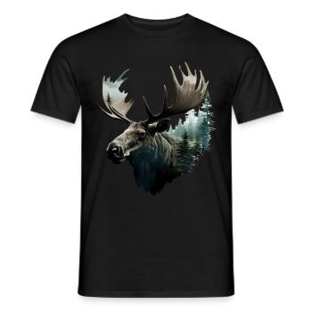Élan - T-shirt homme - noir - Devant - AI Model Male 178 light (178cm)