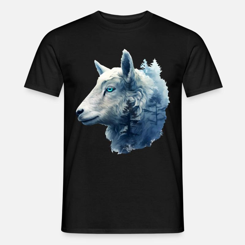 Schaf - Männer T-Shirt - Schwarz