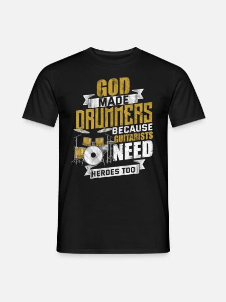 Drums drummer drumsticks drum - Men's T-Shirt - black