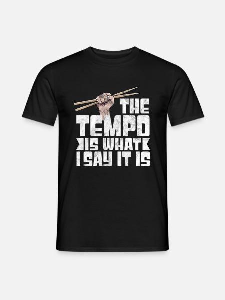 Drums Music Drum'n'bass Drumset Tempo Rock - Men's T-Shirt - black