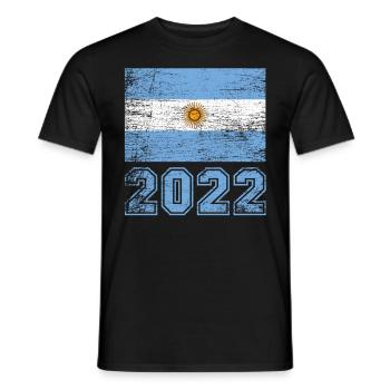 Marokko Flagge 2022 - Männer T-Shirt - Schwarz - Vorne - AI Model Male 178 light (178cm)
