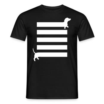 Dackel Geschenk Dackelbesitzer Dackel Spruch - Männer T-Shirt - Schwarz - Vorne - AI Model Male 178 light (178cm)