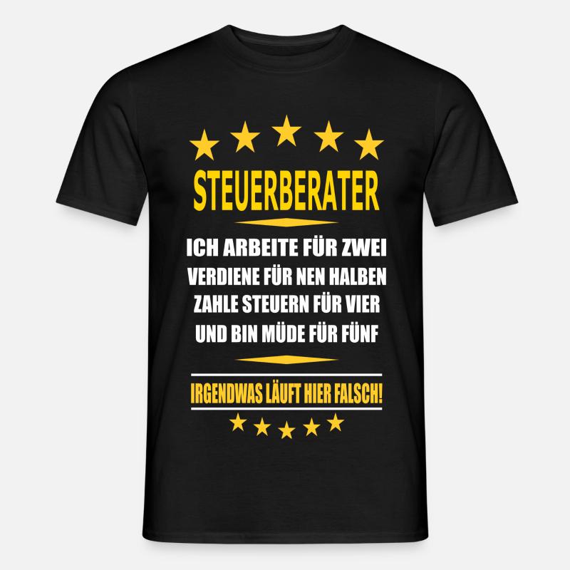 STEUERBERATER - Männer T-Shirt - Schwarz