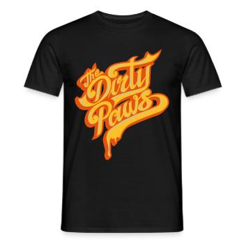 Dirtypaws - Männer T-Shirt - Schwarz - Vorne - AI Model Male 178 light (178cm)